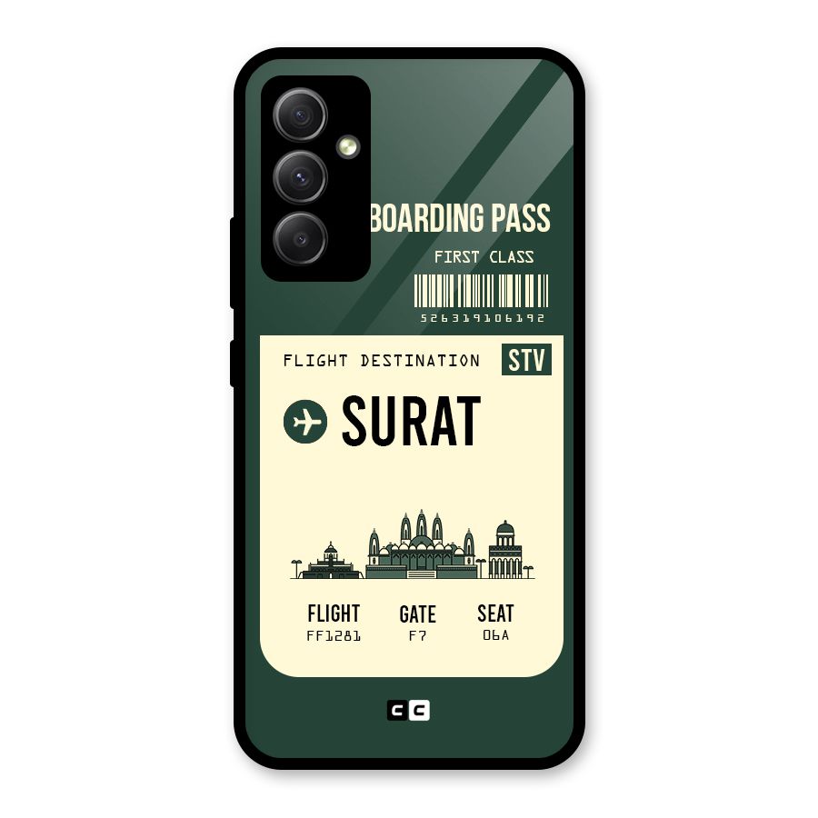 Surat Boarding Pass Glass Back Case for Galaxy A34