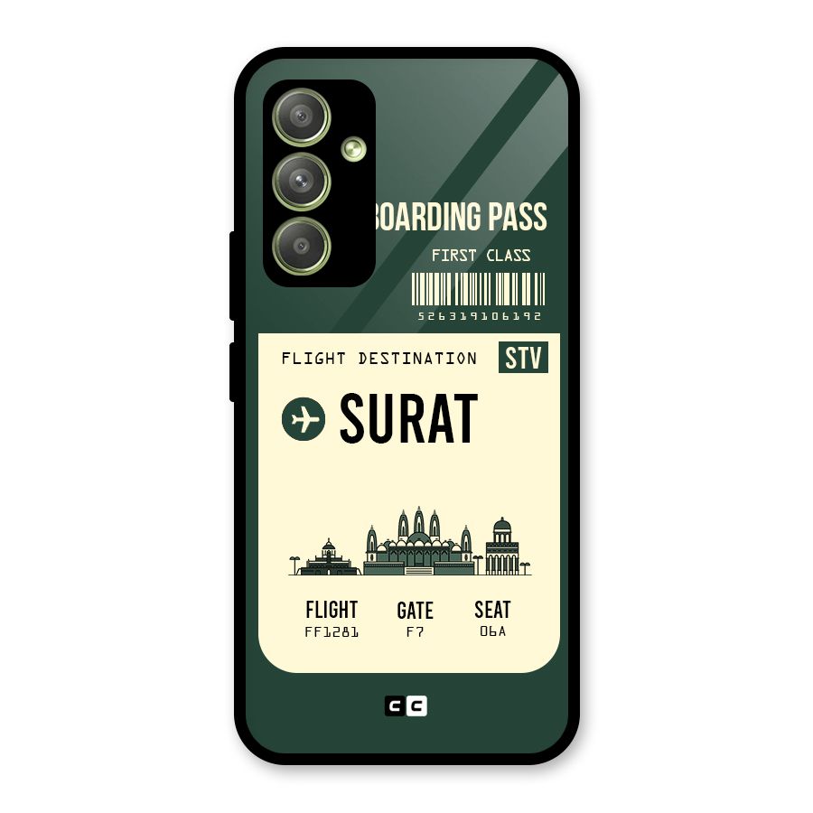 Surat Boarding Pass Glass Back Case for Galaxy A54