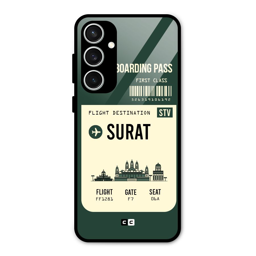 Surat Boarding Pass Glass Back Case for Galaxy S23 FE