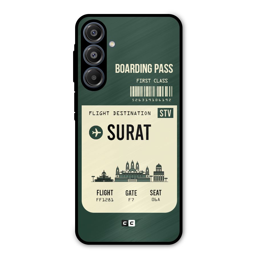 Surat Boarding Pass Metal Back Case for Galaxy A16 5G
