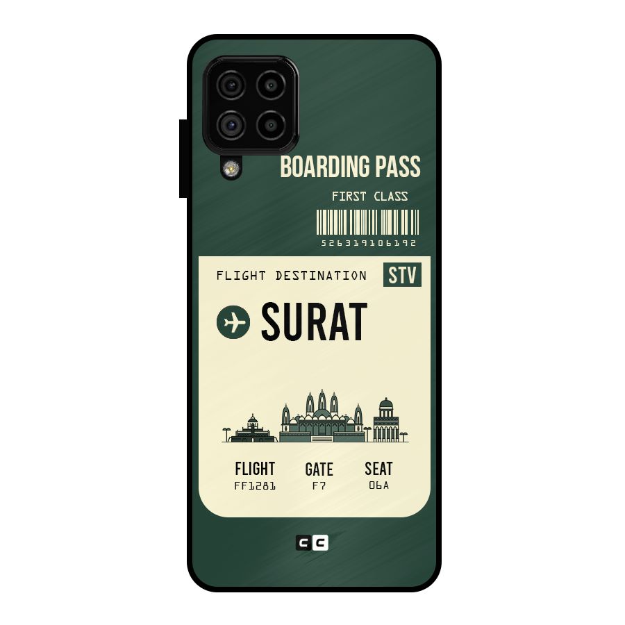 Surat Boarding Pass Metal Back Case for Galaxy A22 4G