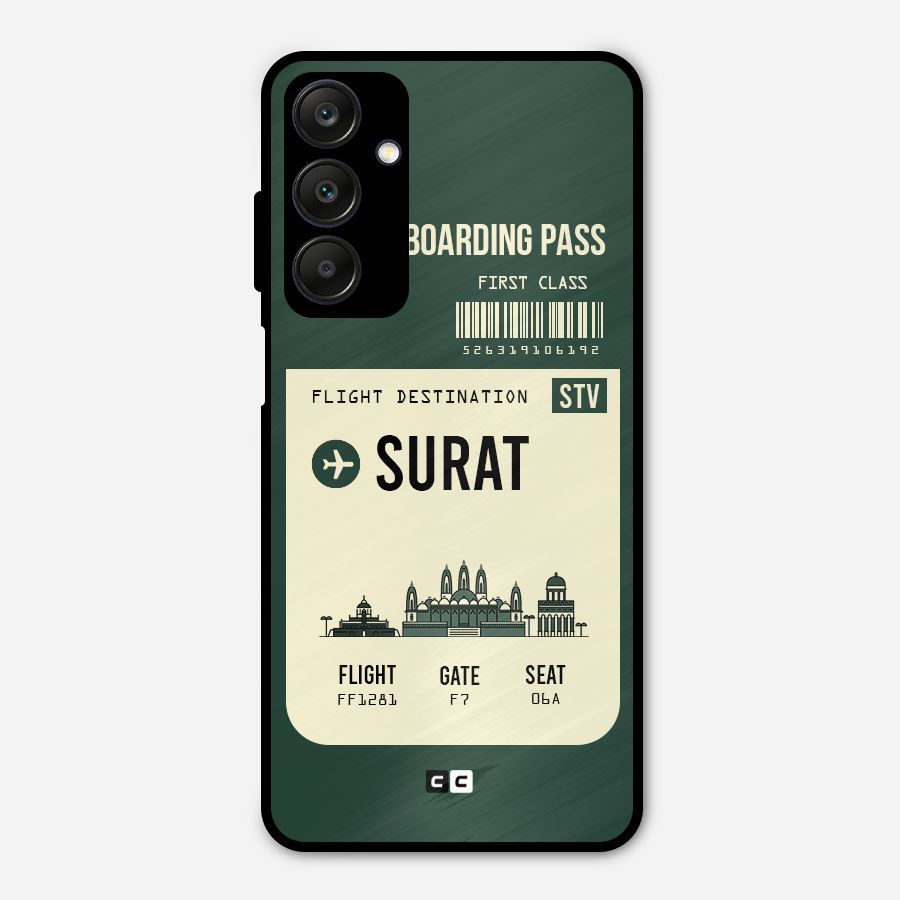 Surat Boarding Pass Metal Back Case for Galaxy A25 5G