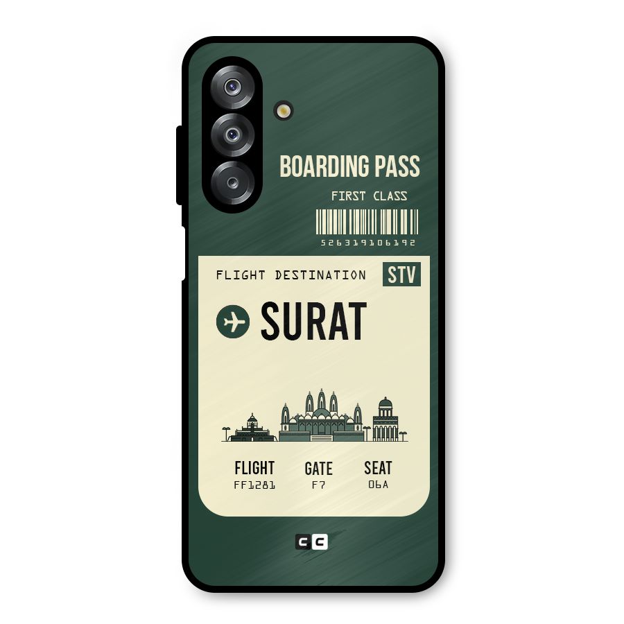 Surat Boarding Pass Metal Back Case for Galaxy A26