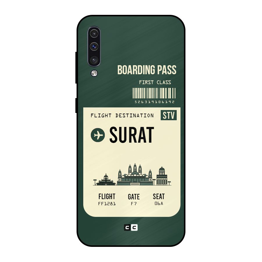 Surat Boarding Pass Metal Back Case for Galaxy A30s