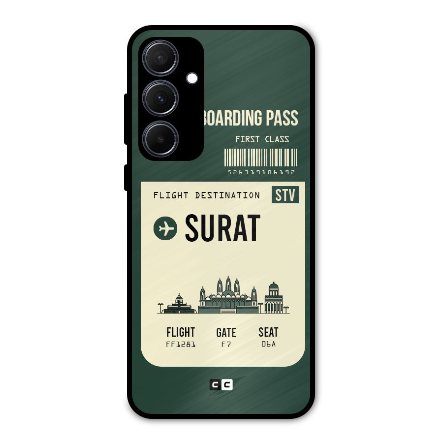 Surat Boarding Pass Metal Back Case for Galaxy A35