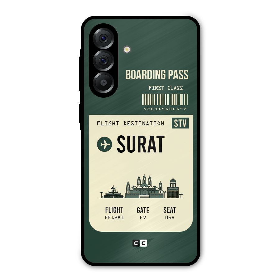 Surat Boarding Pass Metal Back Case for Galaxy A56