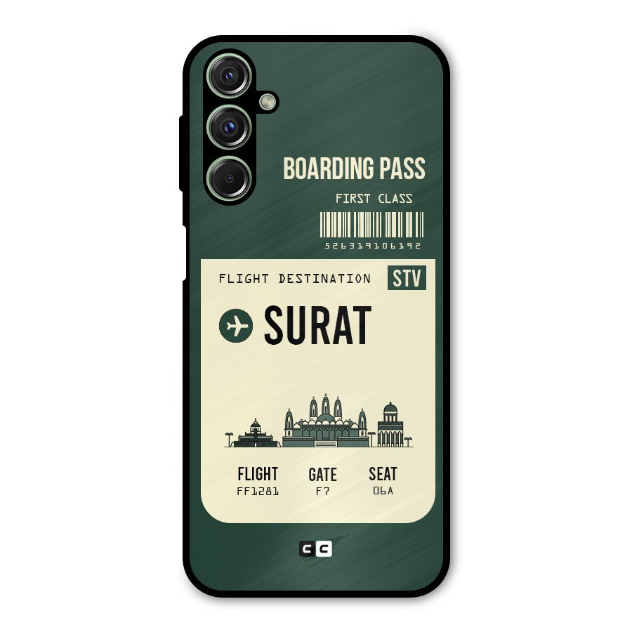 Surat Boarding Pass Metal Back Case for Galaxy F34
