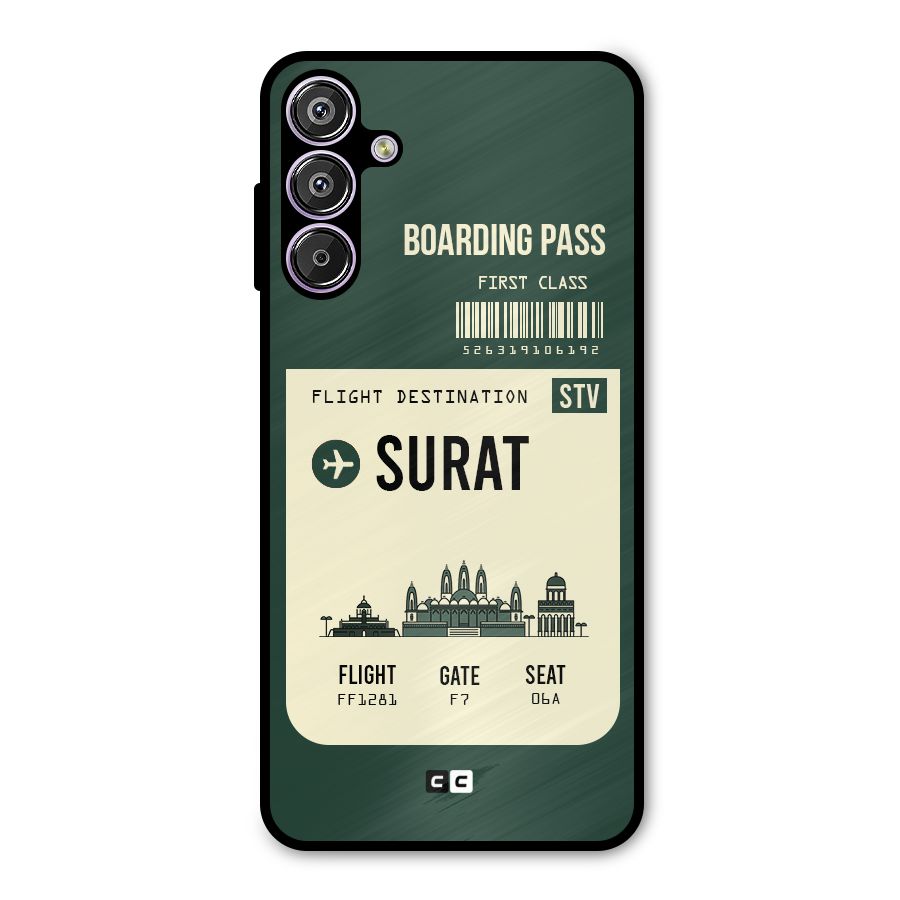 Surat Boarding Pass Metal Back Case for Galaxy M15