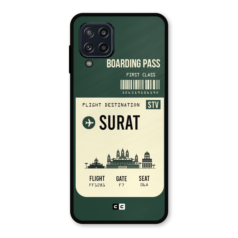 Surat Boarding Pass Metal Back Case for Galaxy M32