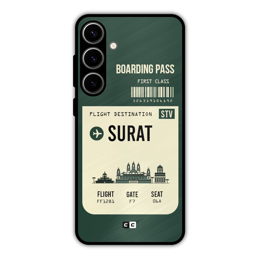 Surat Boarding Pass Metal Back Case for Galaxy S24 Plus