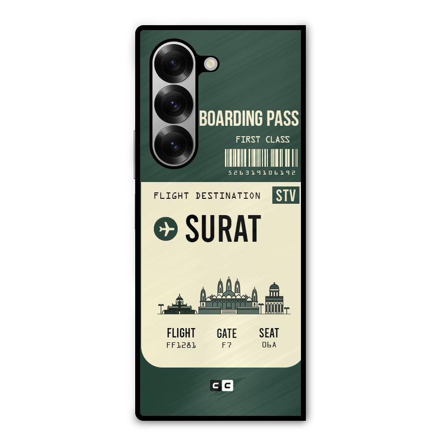 Surat Boarding Pass Metal Back Case for Galaxy Z Fold6