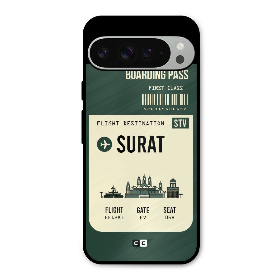 Surat Boarding Pass Metal Back Case for Google Pixel 9 Pro XL
