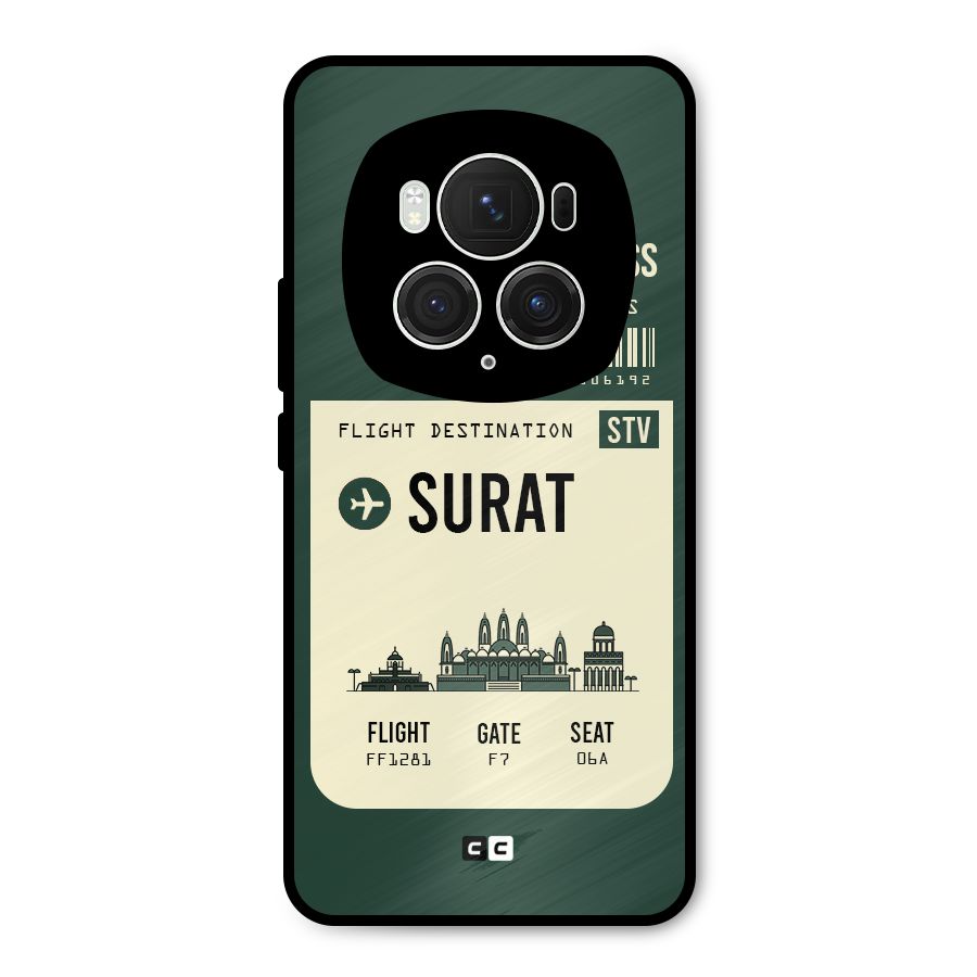 Surat Boarding Pass Metal Back Case for Honor Magic6 Pro