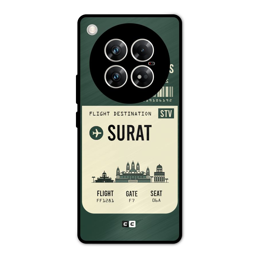 Surat Boarding Pass Metal Back Case for Infinix Zero 40 5G