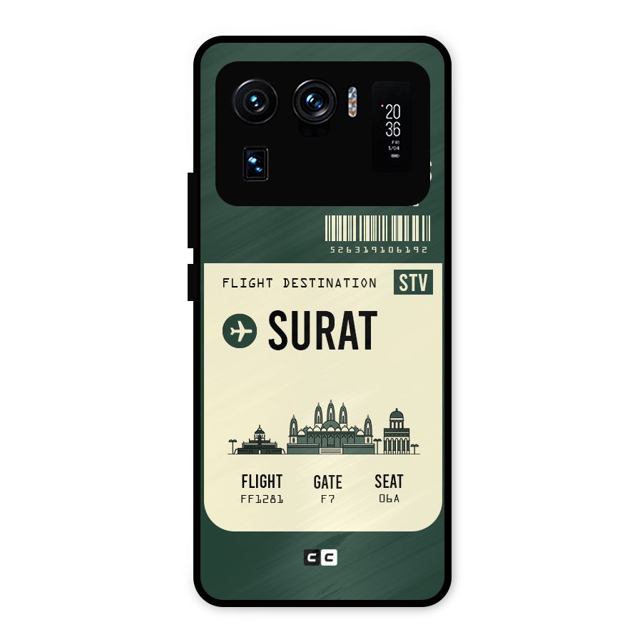 Surat Boarding Pass Metal Back Case for Mi 11 Ultra