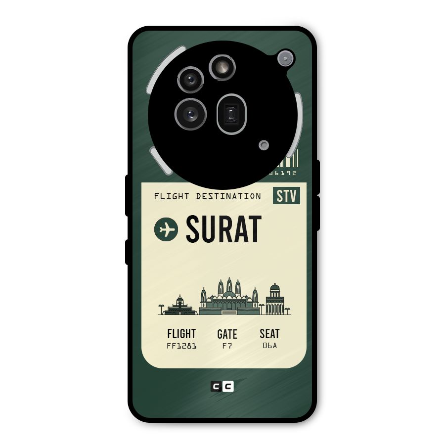 Surat Boarding Pass Metal Back Case for Nothing Phone 3a Pro