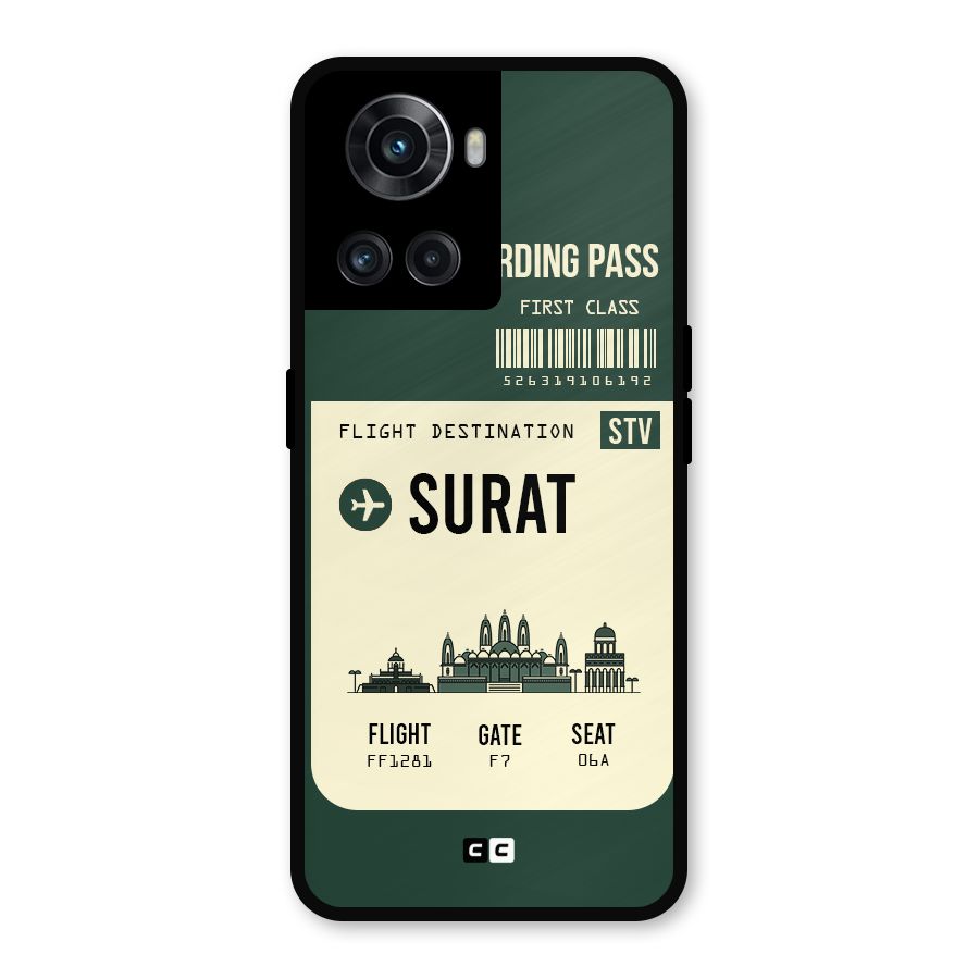 Surat Boarding Pass Metal Back Case for OnePlus 10R