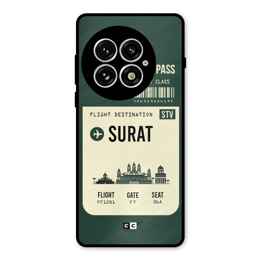 Surat Boarding Pass Metal Back Case for OnePlus 13