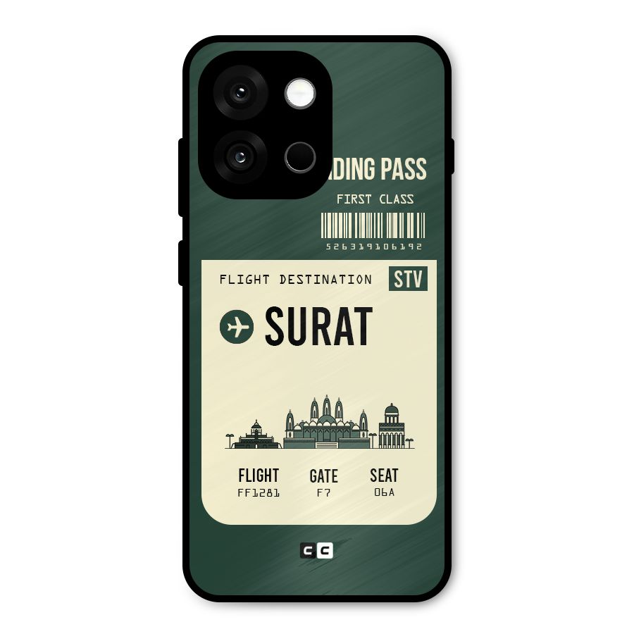 Surat Boarding Pass Metal Back Case for OnePlus 13s