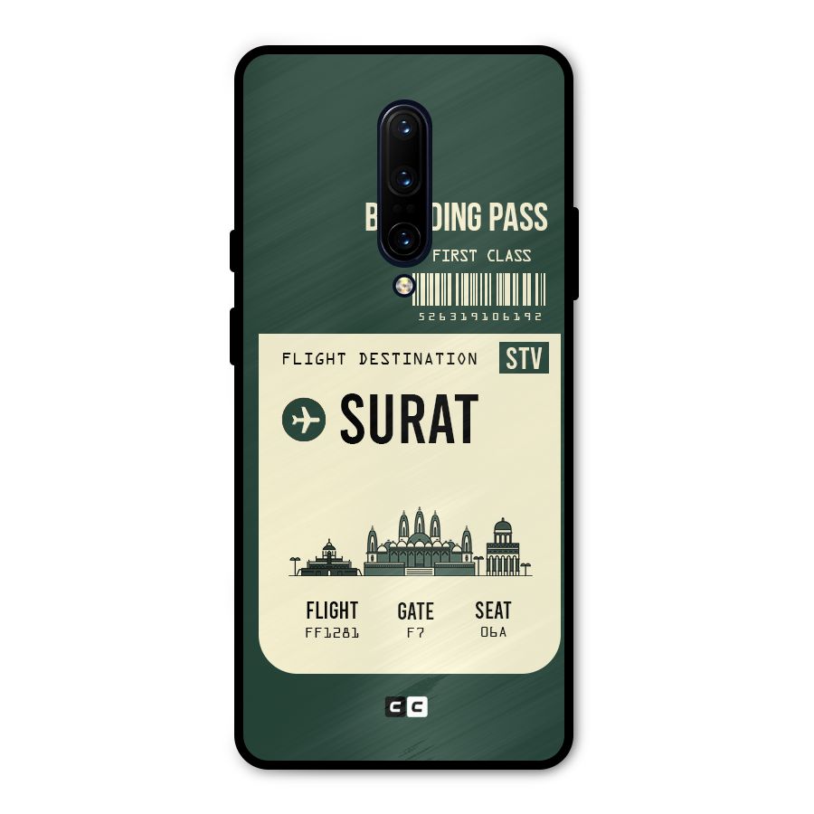 Surat Boarding Pass Metal Back Case for OnePlus 7 Pro