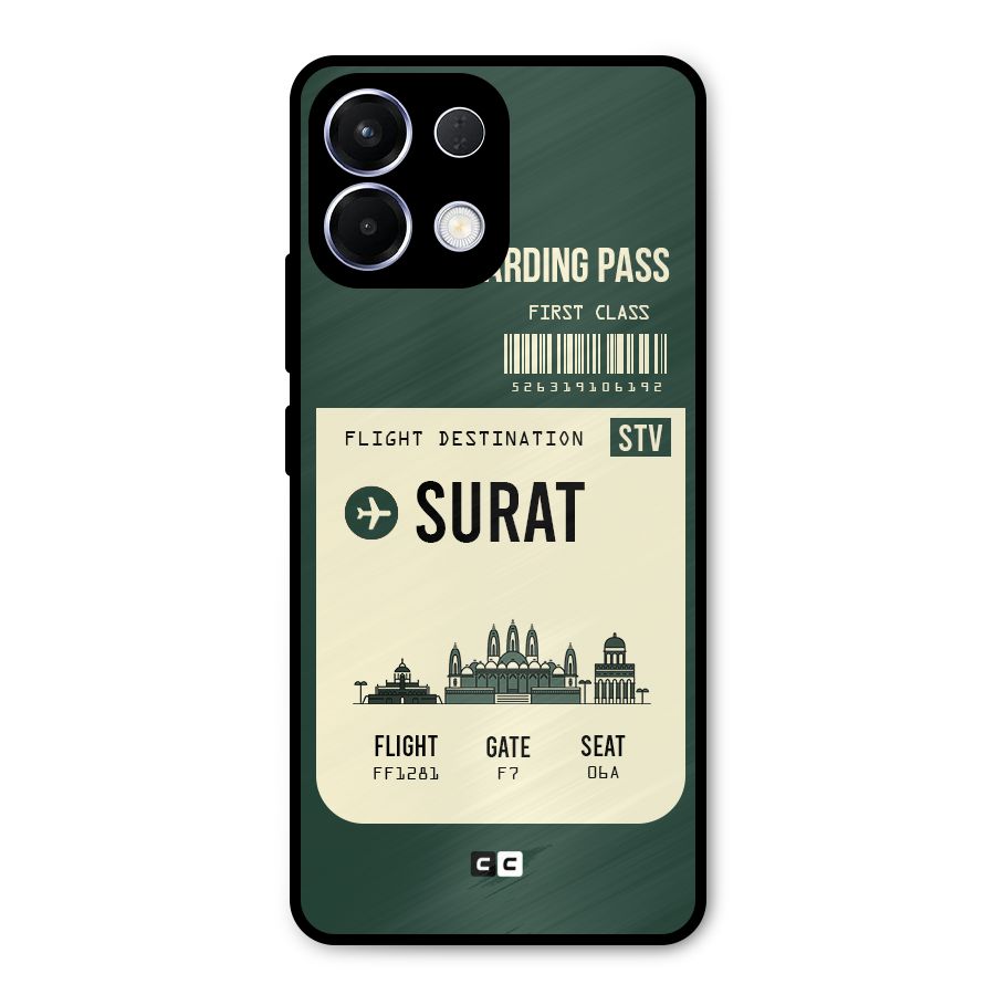 Surat Boarding Pass Metal Back Case for Oppo K13