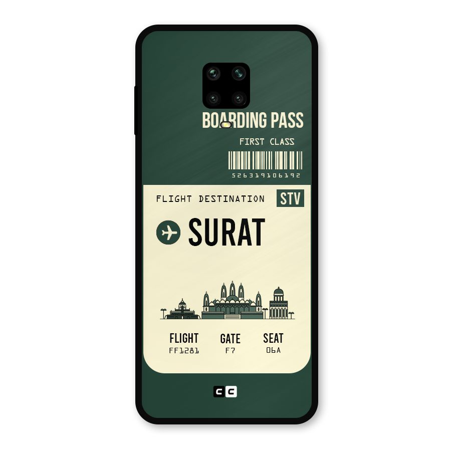 Surat Boarding Pass Metal Back Case for Poco M2