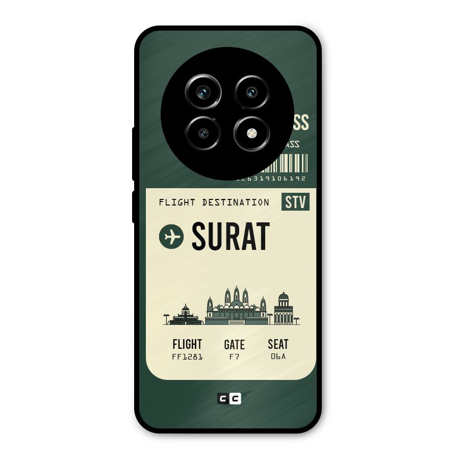 Surat Boarding Pass Metal Back Case for Realme 14 Pro Lite