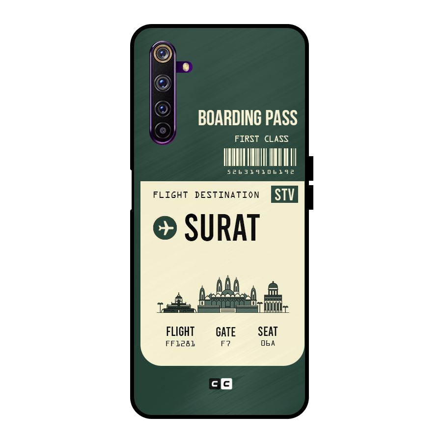 Surat Boarding Pass Metal Back Case for Realme 6 Pro