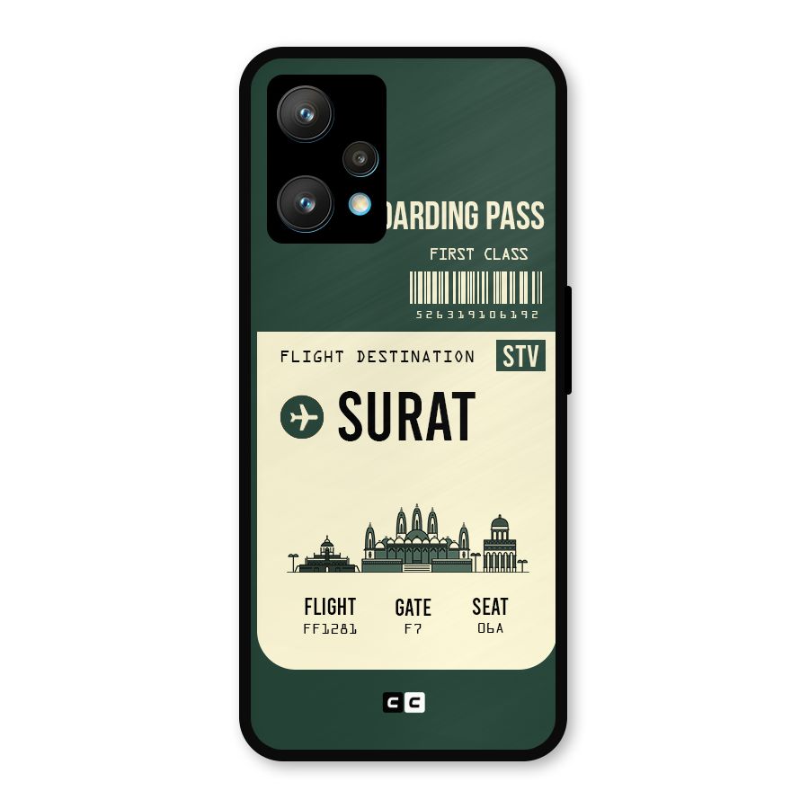 Surat Boarding Pass Metal Back Case for Realme 9 Pro Plus 5G