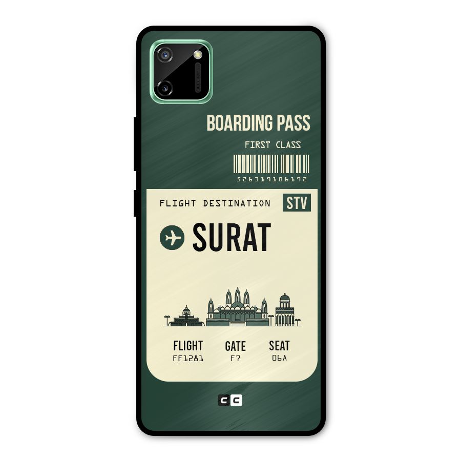 Surat Boarding Pass Metal Back Case for Realme C11