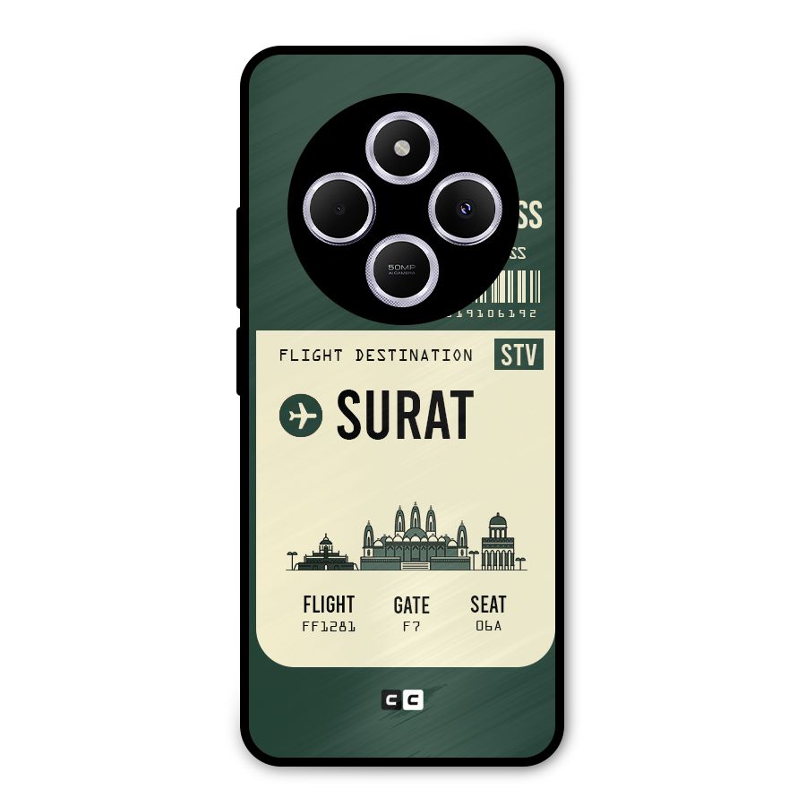 Surat Boarding Pass Metal Back Case for Redmi A4