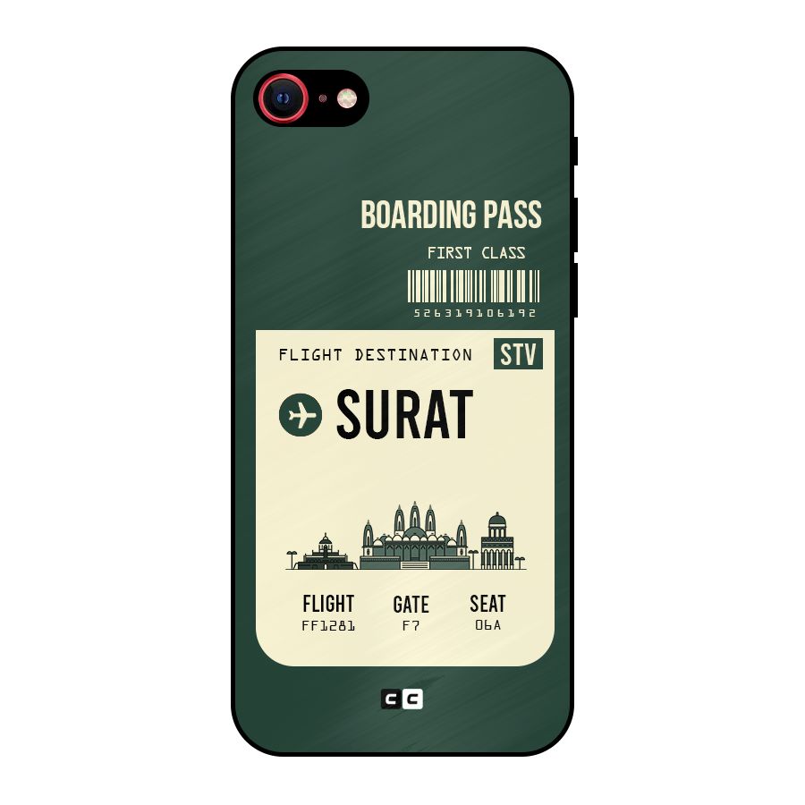 Surat Boarding Pass Metal Back Case for iPhone 7