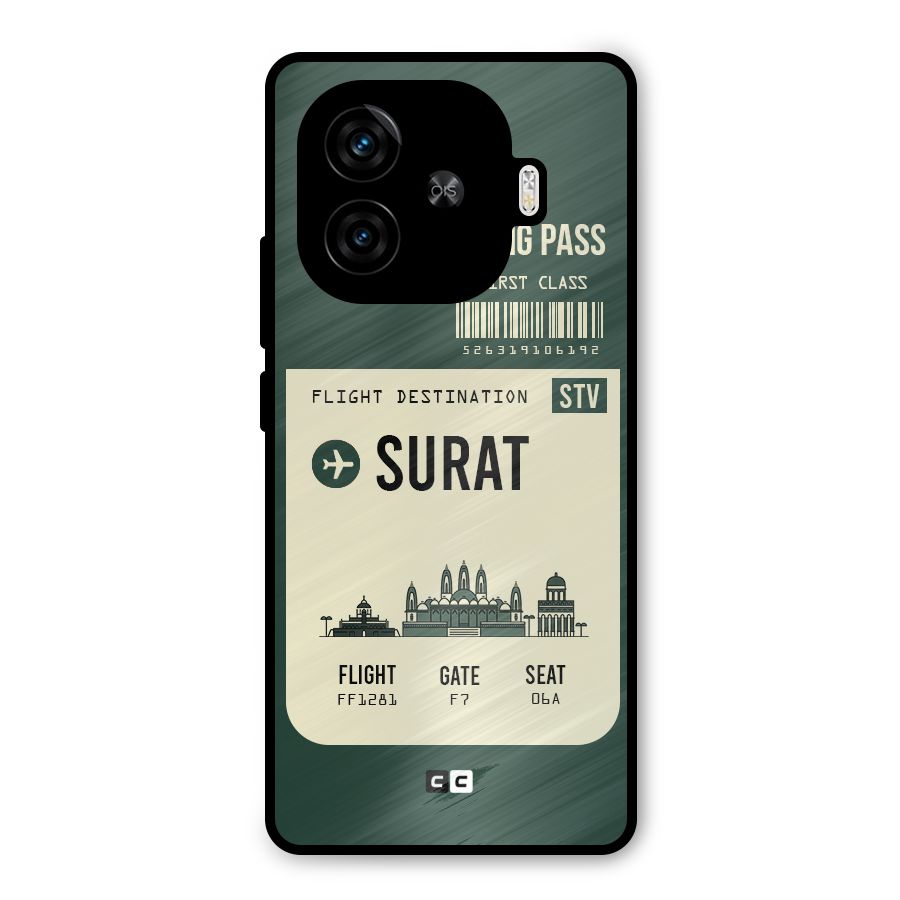 Surat Boarding Pass Metal Back Case for iQOO Neo 10R