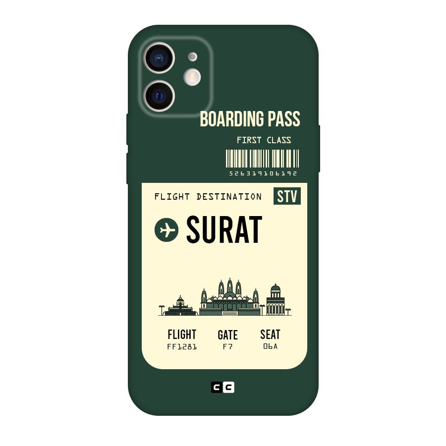 Surat Boarding Pass Original Polycarbonate Back Case for iPhone 12