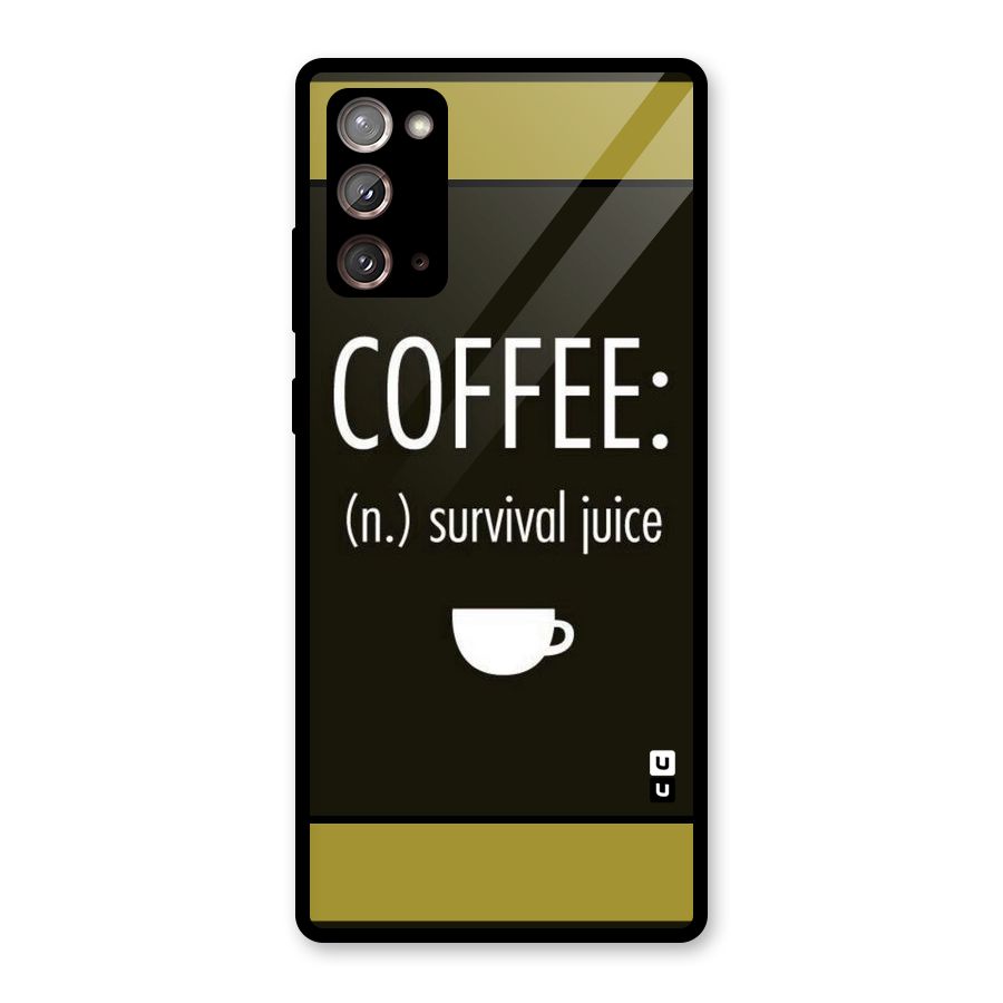 Survival Juice Glass Back Case for Galaxy Note 20