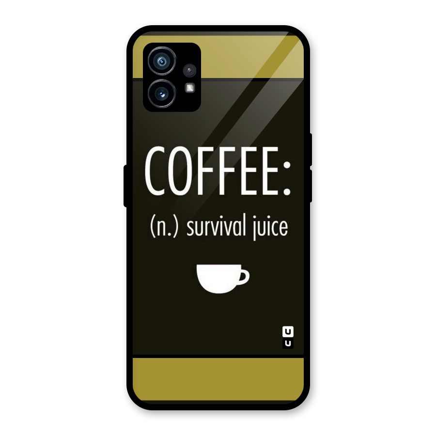 Survival Juice Glass Back Case for Nothing Phone 1