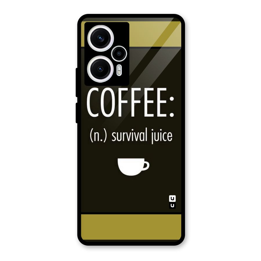 Survival Juice Glass Back Case for Poco F5