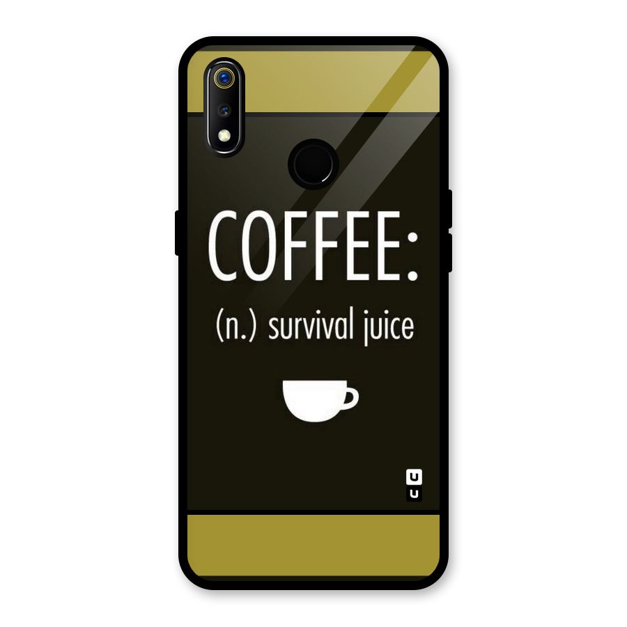 Survival Juice Glass Back Case for Realme 3i
