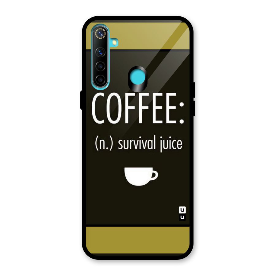 Survival Juice Glass Back Case for Realme 5