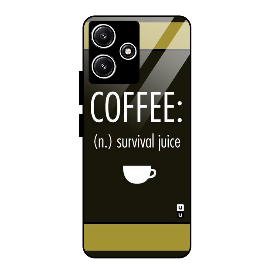 Survival Juice Glass Back Case for Redmi 12 5G