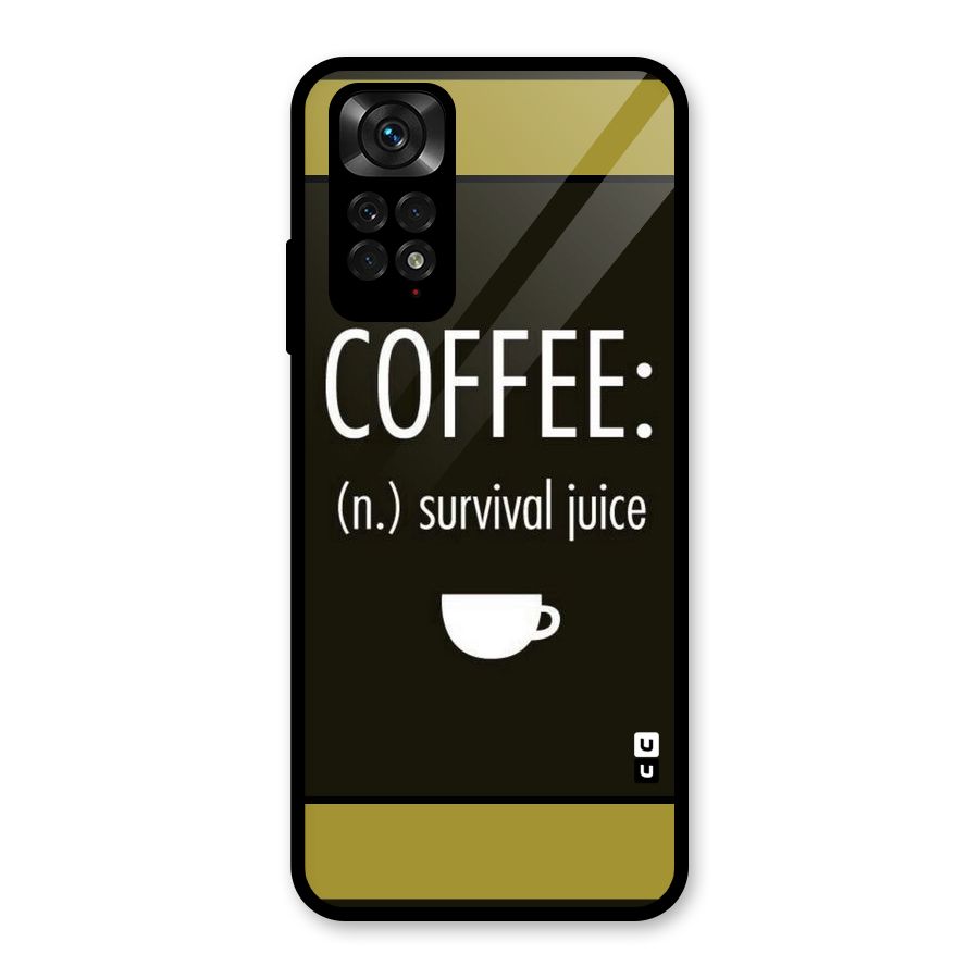 Survival Juice Glass Back Case for Redmi Note 11S