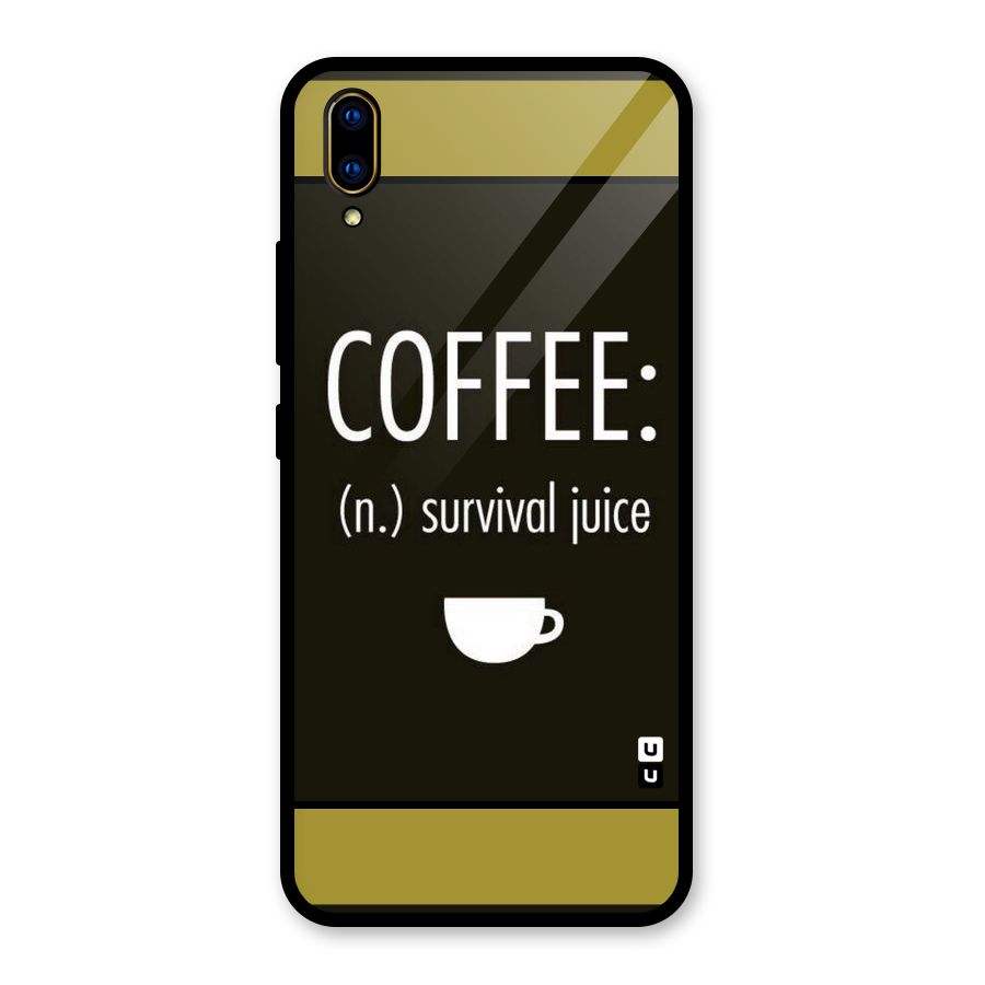 Survival Juice Glass Back Case for Vivo V11 Pro