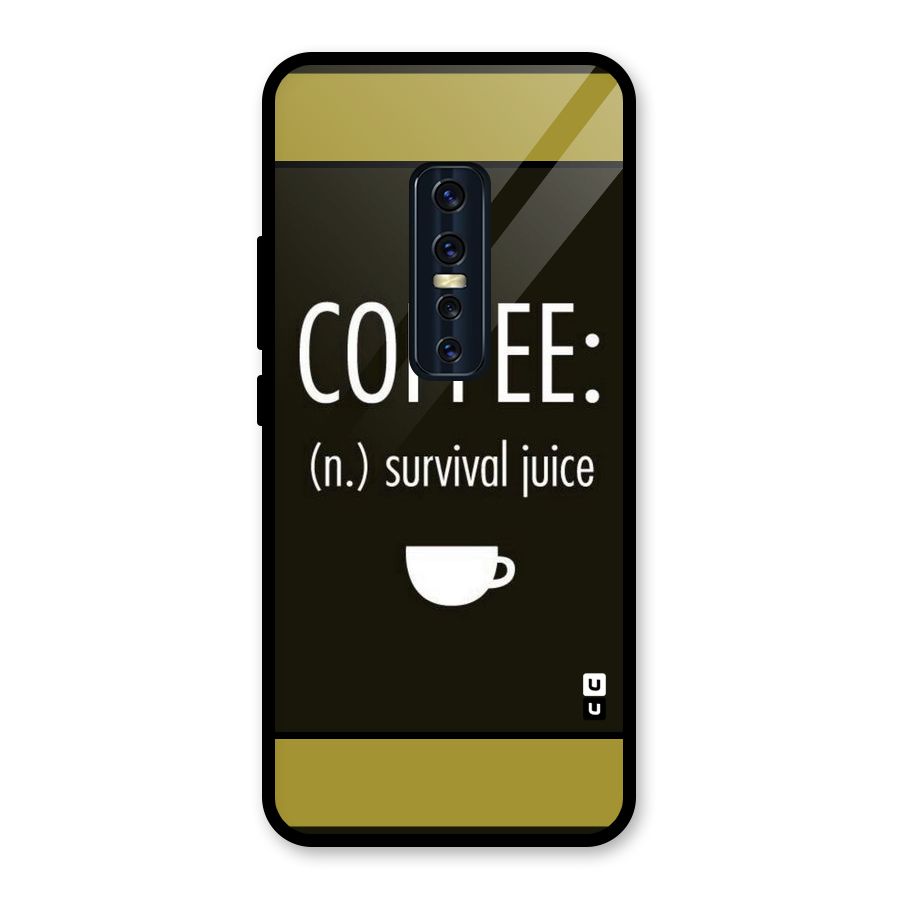 Survival Juice Glass Back Case for Vivo V17 Pro