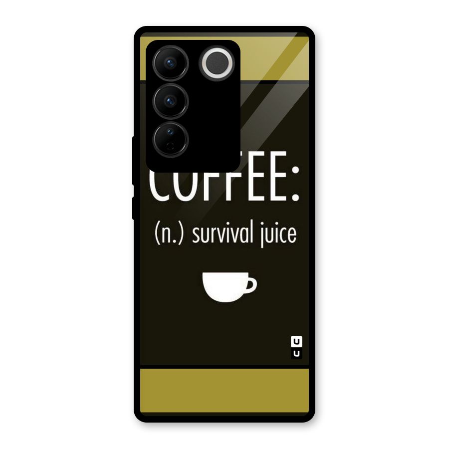 Survival Juice Glass Back Case for Vivo V27