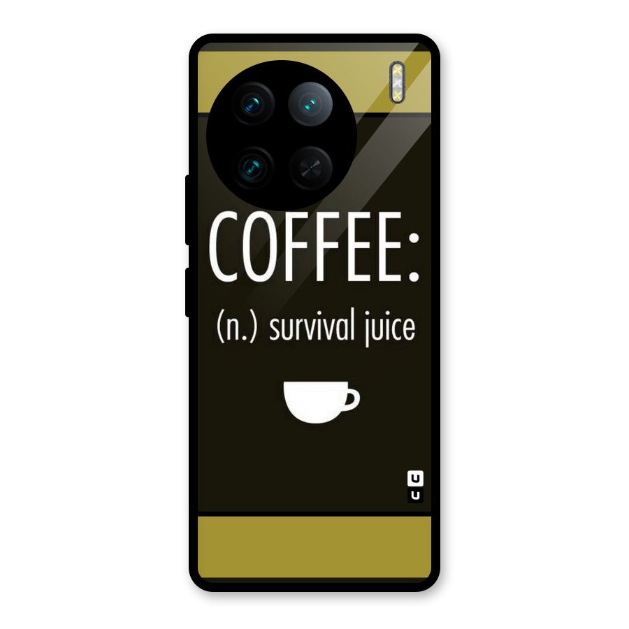 Survival Juice Glass Back Case for Vivo X90 Pro