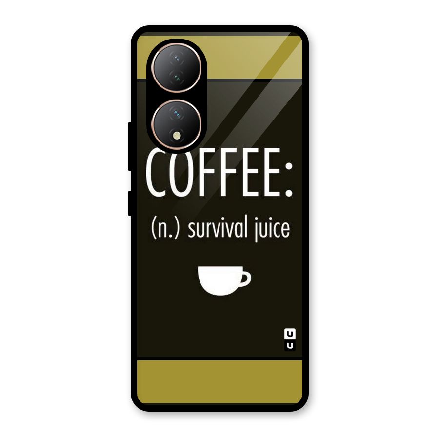Survival Juice Glass Back Case for Vivo Y100A
