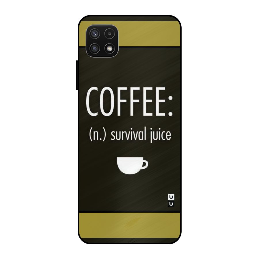 Survival Juice Metal Back Case for Galaxy A22 5G