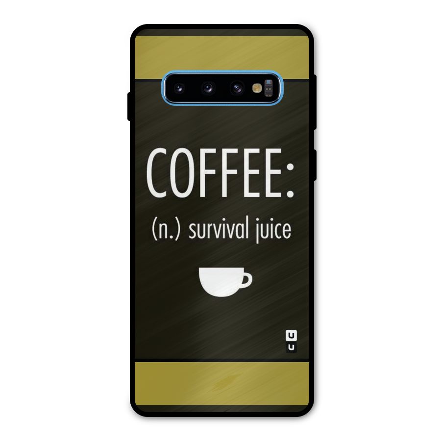 Survival Juice Metal Back Case for Galaxy S10