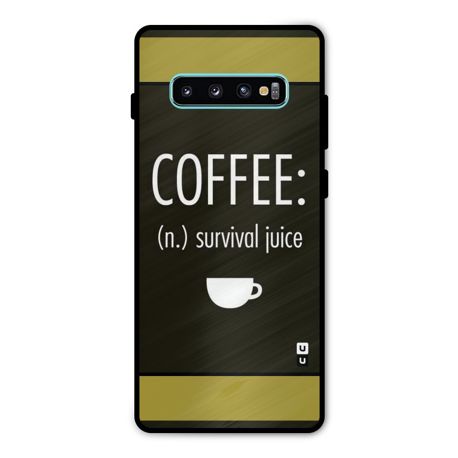 Survival Juice Metal Back Case for Galaxy S10 Plus