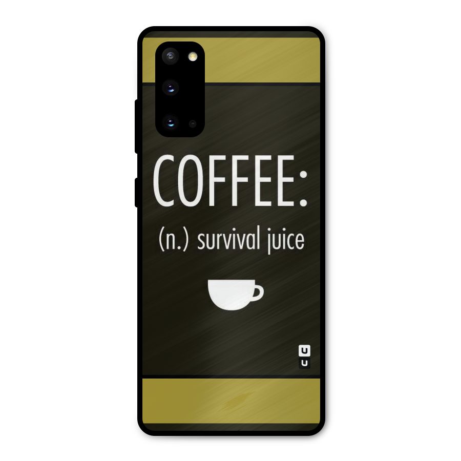 Survival Juice Metal Back Case for Galaxy S20